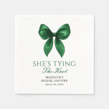 Emerald Bow She's Tying the Knot Bridal Shower