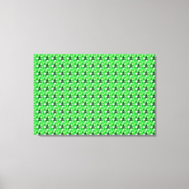 Emerald, Bright Green Canvas Print (Front)