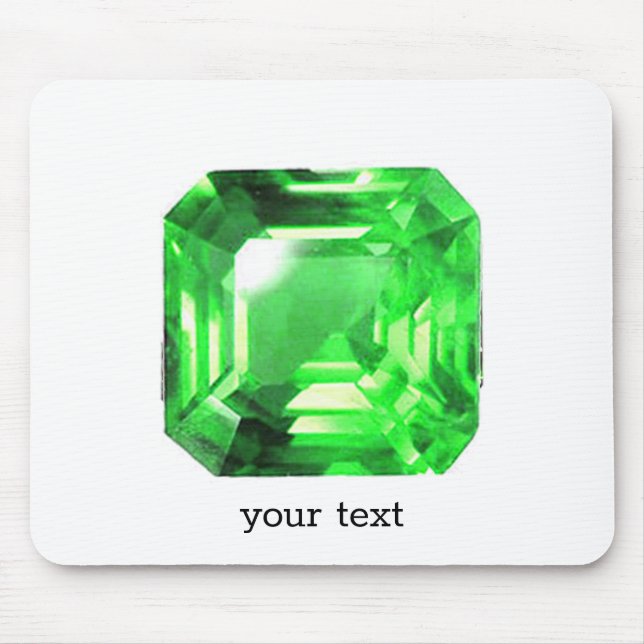 Emerald, Bright Green Mouse Mat (Front)