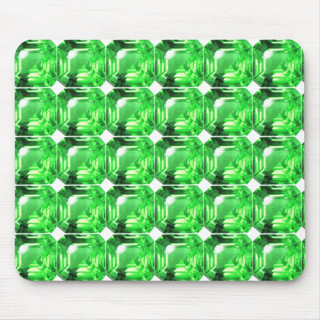 Emerald, Bright Green Mouse Mat (Front)