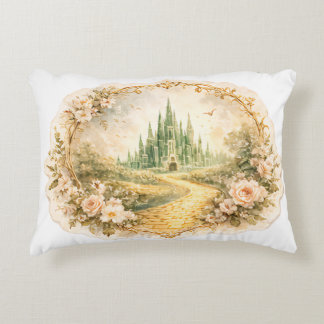 Emerald Castle Fairytale  Decorative Cushion