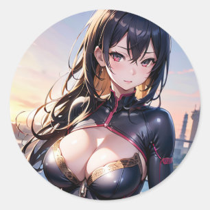 Emerald Charm Classic Round Sticker