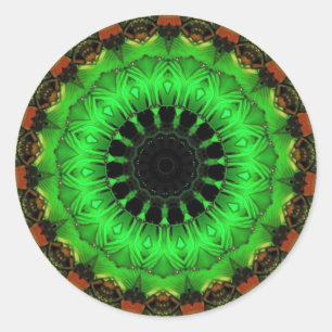 emerald circle Sticker