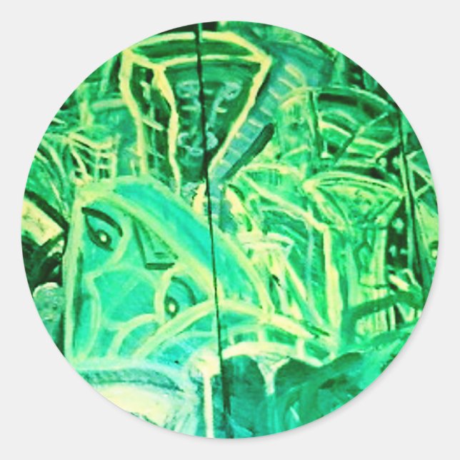 EMERALD CITY CLASSIC ROUND STICKER (Front)