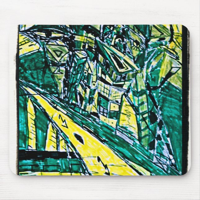 EMERALD CITY DRAWING MOUSE MAT (Front)