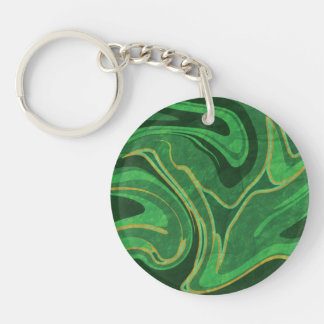 Emerald City Marble Key Ring