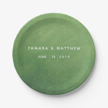 Emerald City Paper Plate