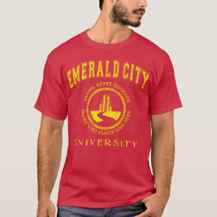 Emerald City University Yellowhe Wizard Of Oz Wick T-Shirt