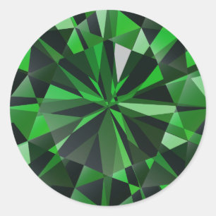 Emerald Classic Round Sticker