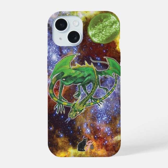 Emerald Cosmic Dragon Case-Mate iPhone Case (Back)