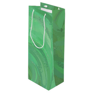 Emerald Cream Wine Gift Bag
