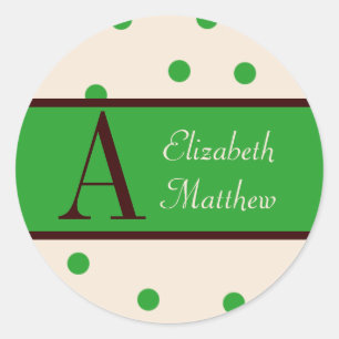 Emerald Customise Last and First Name Sticker