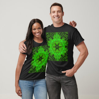 Emerald Daisy Bohemian Floral Graphic T-Shirt