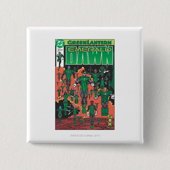 Emerald Dawn Cover 15 Cm Square Badge (Front)