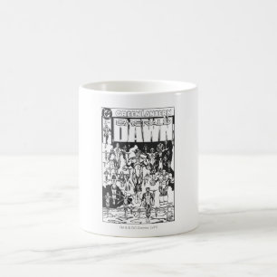 Emerald Dawn Cover, Black and White Coffee Mug