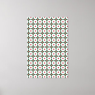 Emerald Diamond Gemstone Art Green Canvas Print