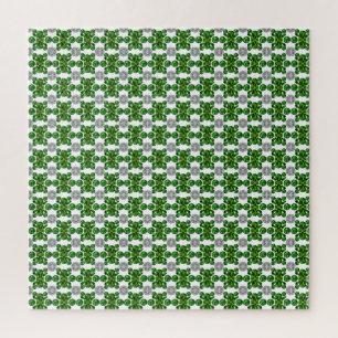 Emerald Diamond Gemstone Art Green Jigsaw Puzzle