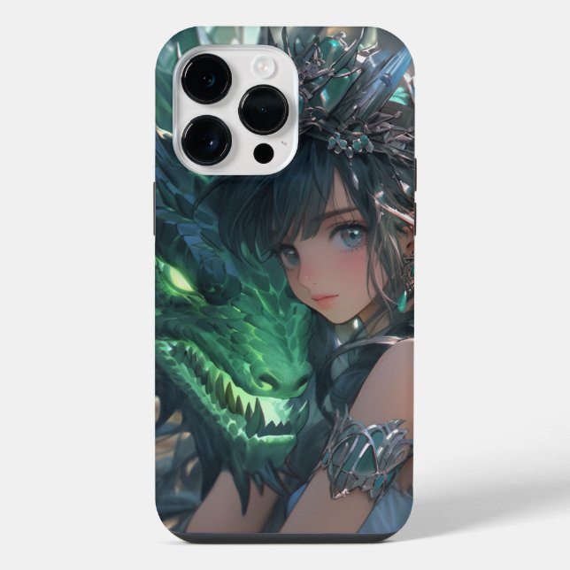Emerald dragon iPhone case (Back)