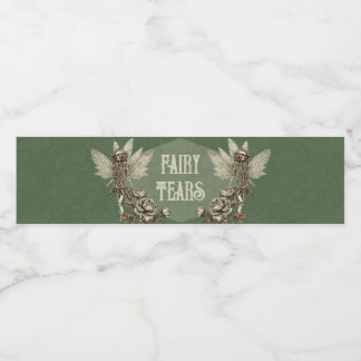 Emerald Enchanted Elixir fairy Water Bottle Label