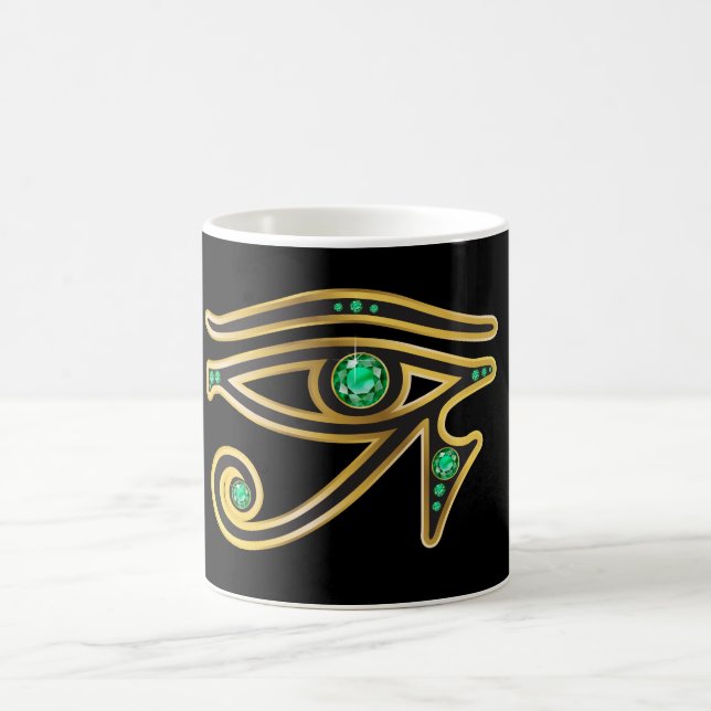 Emerald Eye of Ra in Gold Mug (Center)