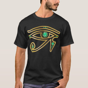 Emerald Eye of Ra in Gold T-Shirt
