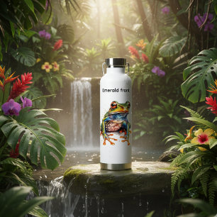 Emerald Eye Rainforest Frog Water Bottle