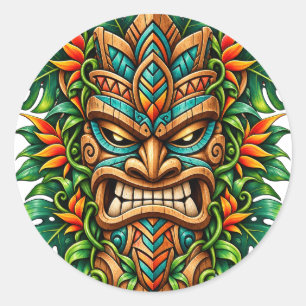 Emerald Fern Tiki Sticker