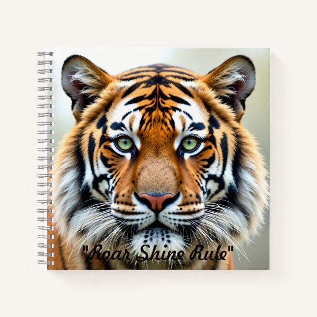 "Emerald Fire Roar" Notebook (Front)