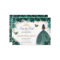 Emerald Floral Princess Quinceañera Save the Date