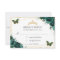 Emerald Floral Quinceañera Butterflies Reply 