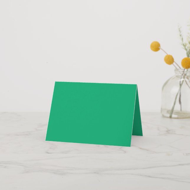 Emerald Folded Thank You Card – Customisable (Front)