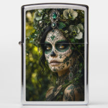 Emerald Forest Calavera – Green Botanical