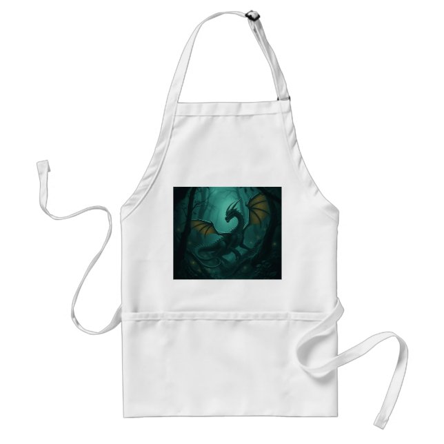 Emerald Forest Dragon Standard Apron (Front)