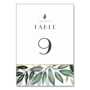 Emerald Forest Table Number