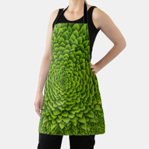 Emerald Fractal Bloom Apron