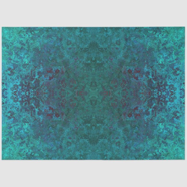 Emerald Gemstone Background Decopage Tissue Paper (Front)