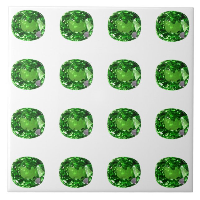 Emerald Gemstone, Green Tile (Front)