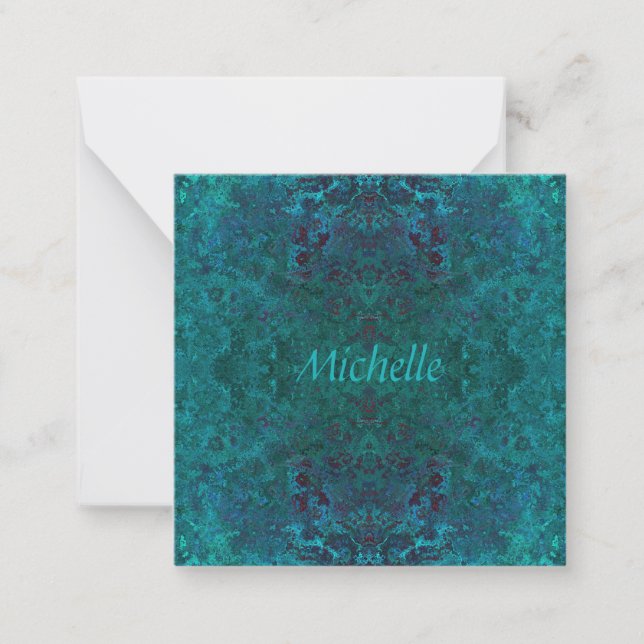 Emerald Gemstone Personalised Card (Front)