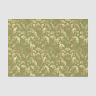 Emerald Ginkgo Elegance – Luxury Gold Botanical 4 Tissue Paper