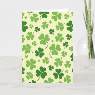 Emerald Glitter Shamrock Card
