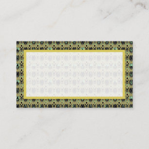 Emerald & Gold Art Deco Place Card