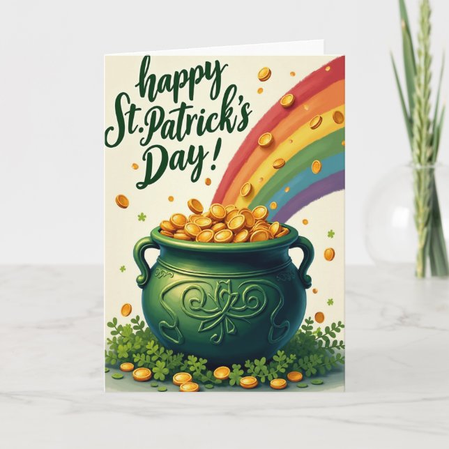 Emerald Gold Pattern Card (Front)
