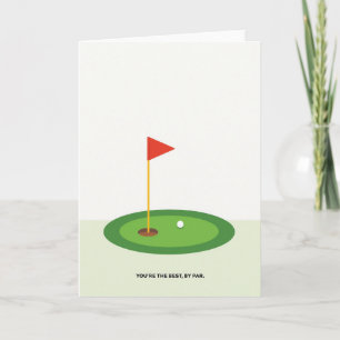 Emerald Golf Fathers Day Card