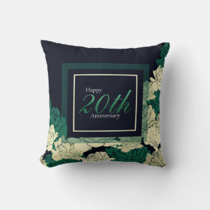Emerald green 50th anniversary cushion