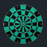 Emerald Green And Black Dartboard<br><div class="desc">Emerald Green And Black Dart Board</div>