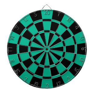 Emerald Green And Black Dartboard