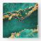 Emerald Green and Gold abstract