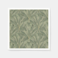 Emerald Green and Gold Art Deco Pattern