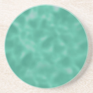 Emerald Green and White Mottled Coaster