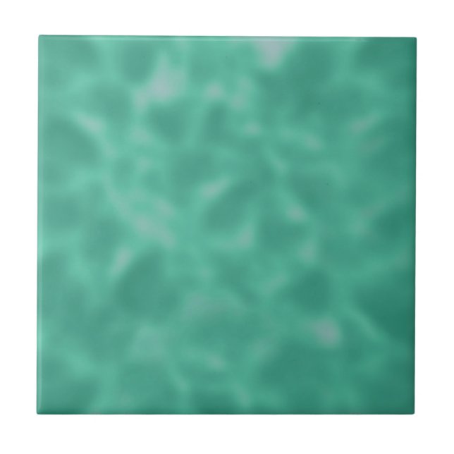 Emerald Green and White Mottled Tile (Front)